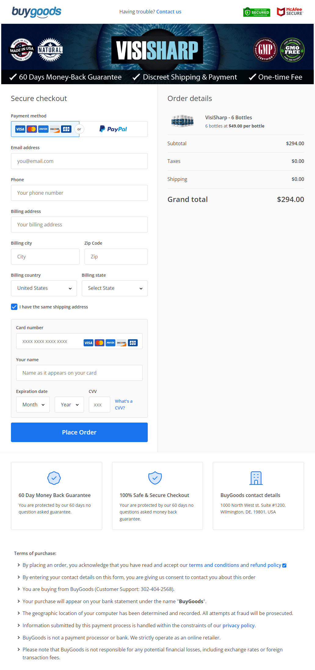 order-page-VisiSharp